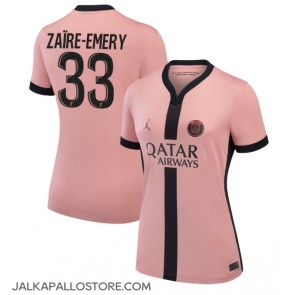 Paris Saint-Germain Warren Zaire-Emery #33 Kolmaspaita Naisten 2024-25 Lyhythihainen